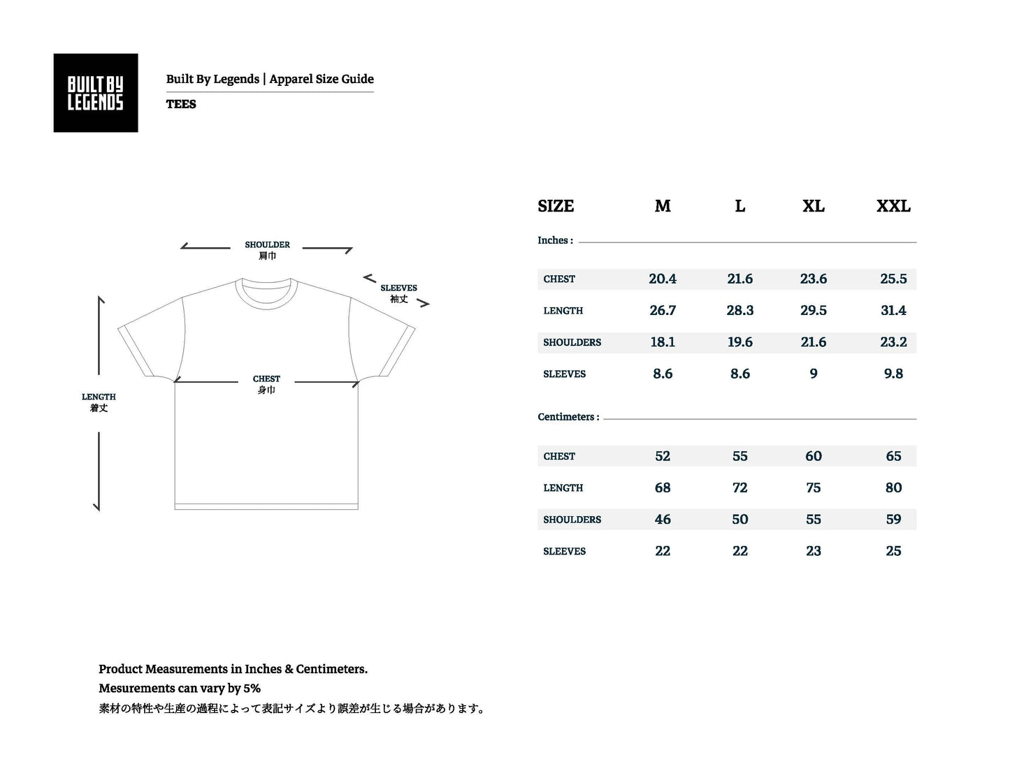 Built By Legends x Garage Yoshida Slogan Tee
