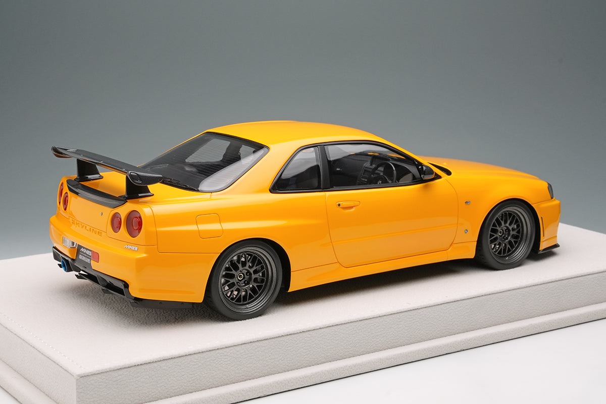 1/18 Built By Legends R34 in Yamabuki Yellow