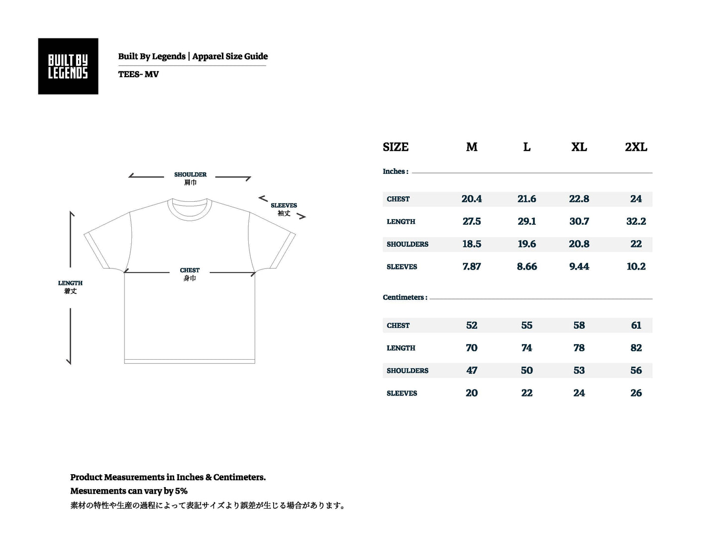 Built By Legends x MINE'S Tee Mk2