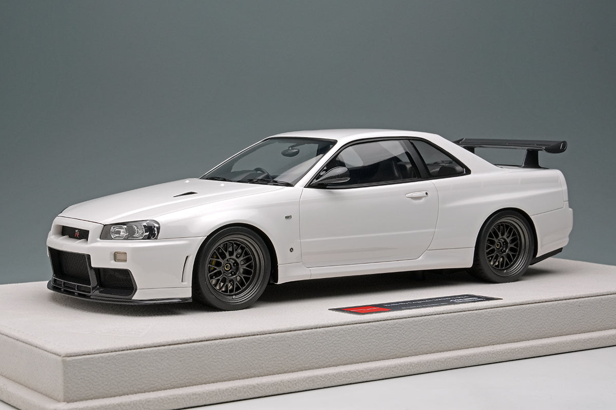 1/18 Built By Legends R34 in Shiranami White – builtbylegends