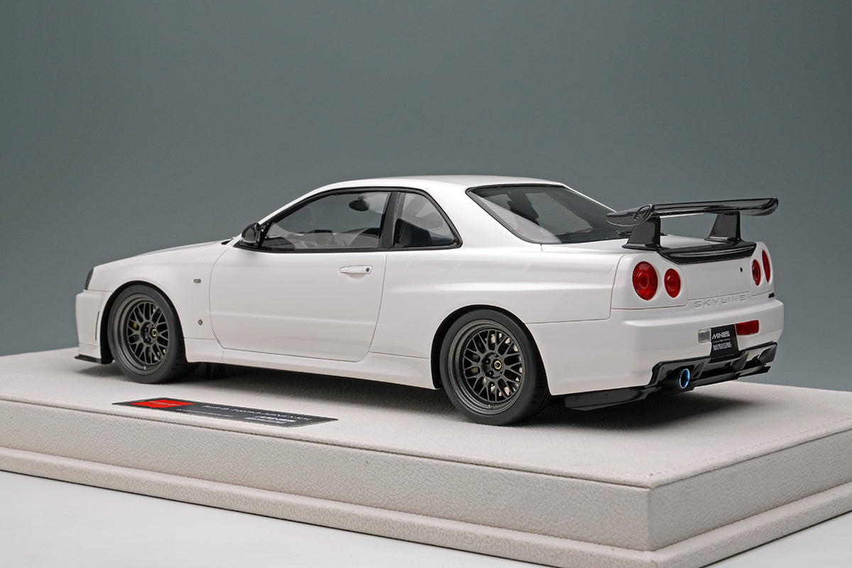 1/18 Built By Legends R34 in Shiranami White – builtbylegends