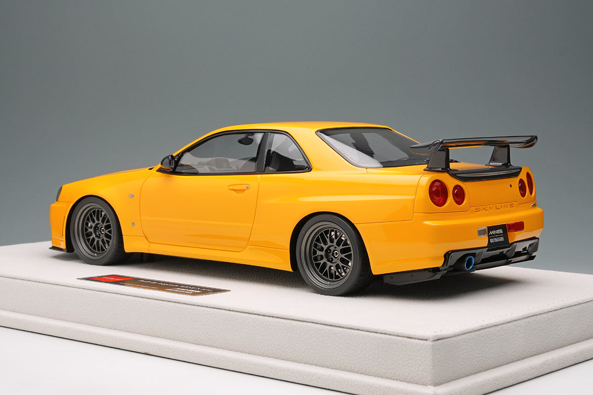 1/18 Built By Legends R34 in Yamabuki Yellow