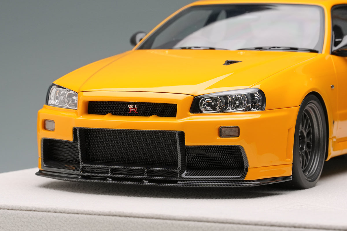1/18 Built By Legends R34 in Yamabuki Yellow
