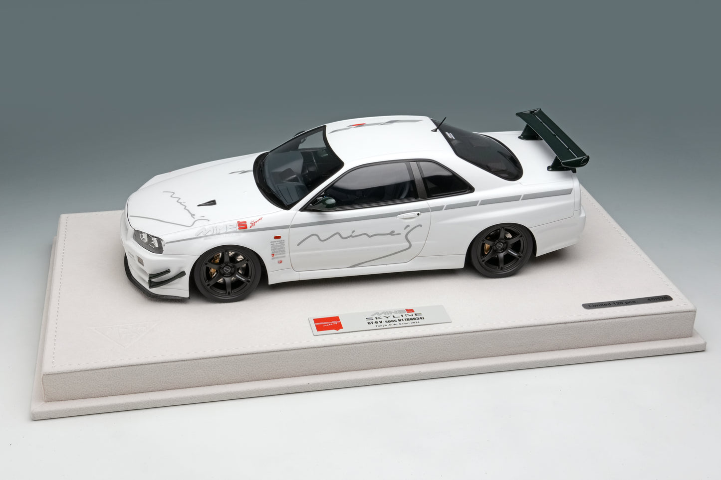 1/18 Limited Edition MINE'S R34 Demo Car TAS 2024