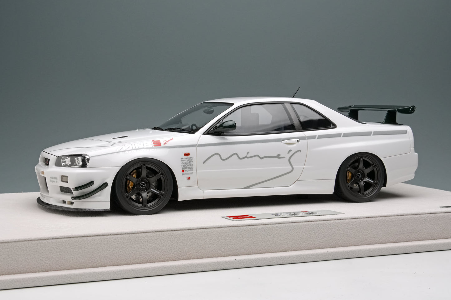 1/18 Limited Edition MINE'S R34 Demo Car TAS 2024