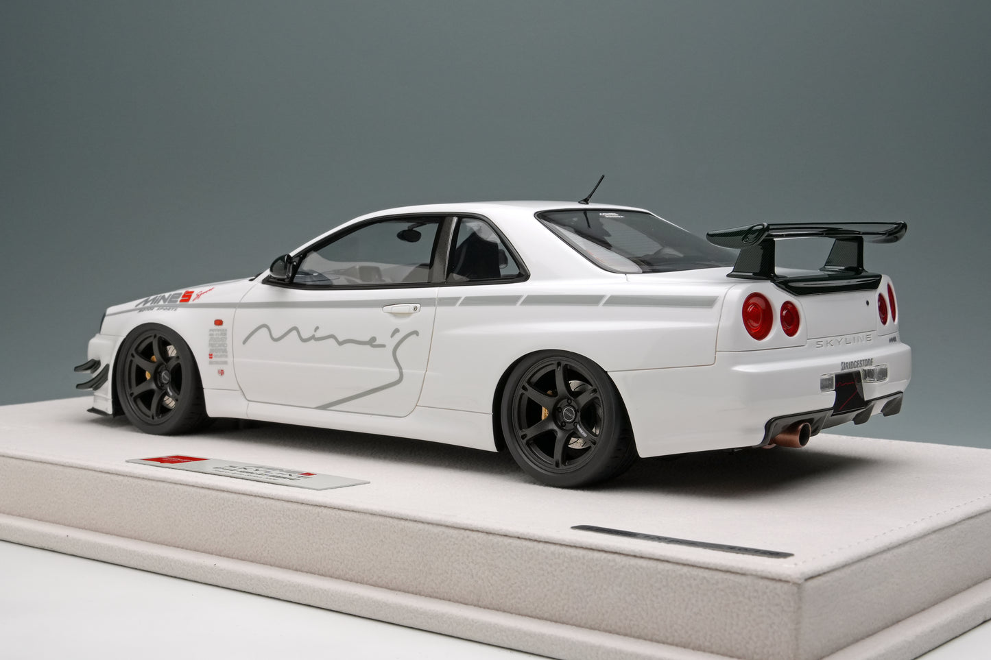 1/18 Limited Edition MINE'S R34 Demo Car TAS 2024
