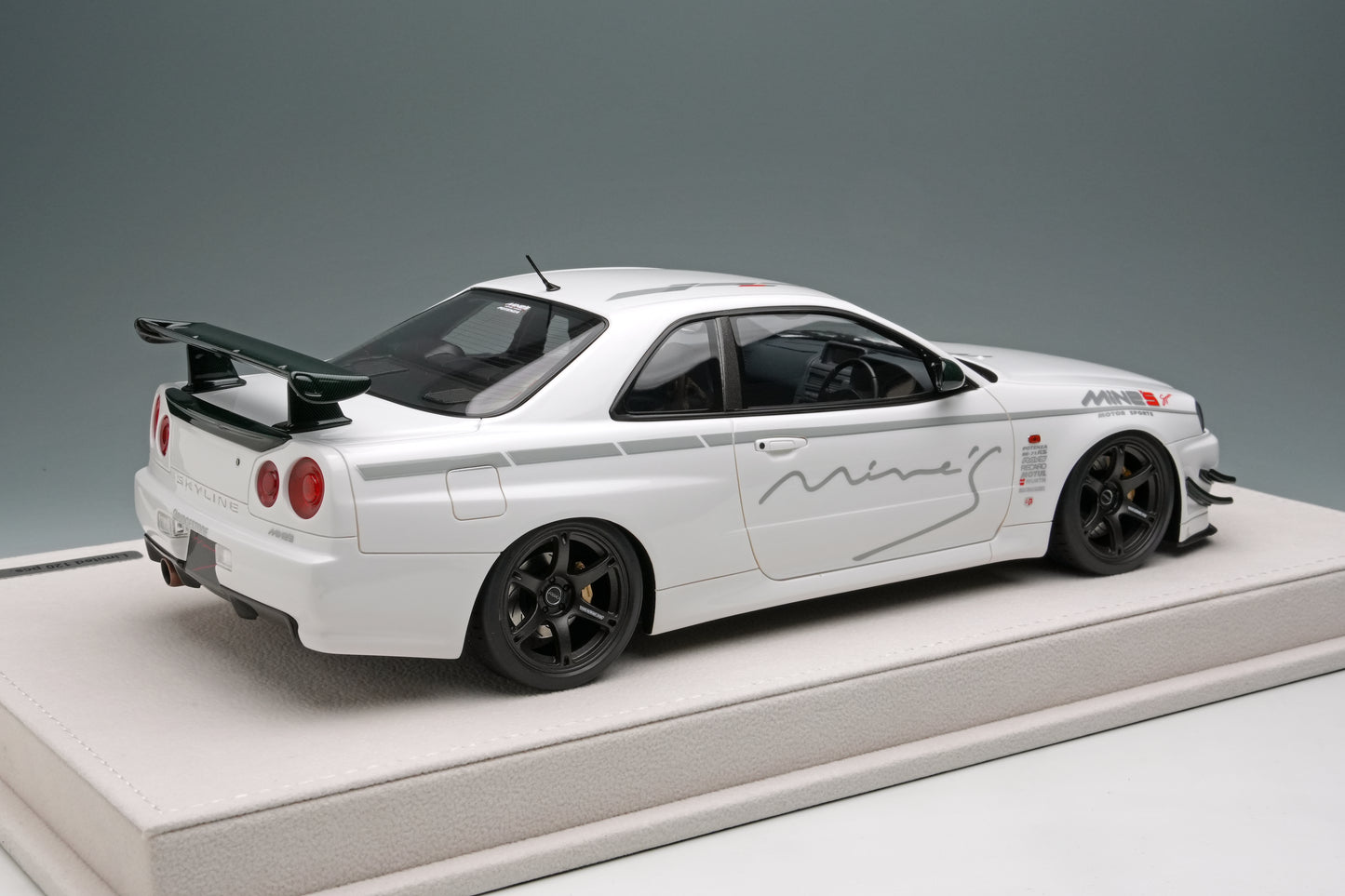 1/18 Limited Edition MINE'S R34 Demo Car TAS 2024