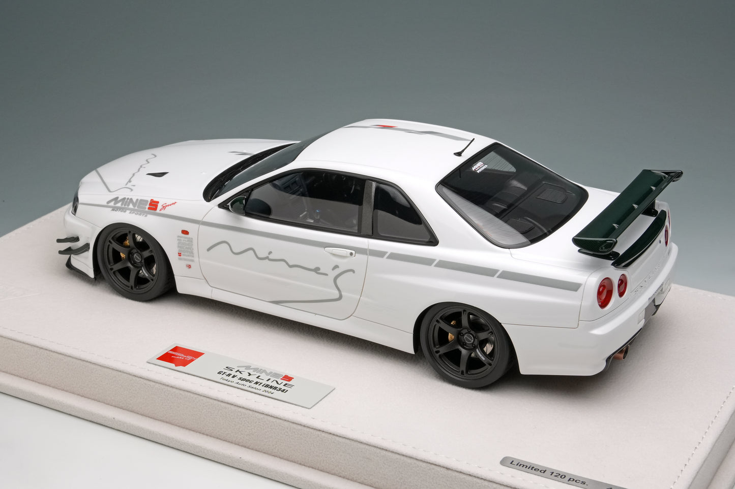 1/18 Limited Edition MINE'S R34 Demo Car TAS 2024