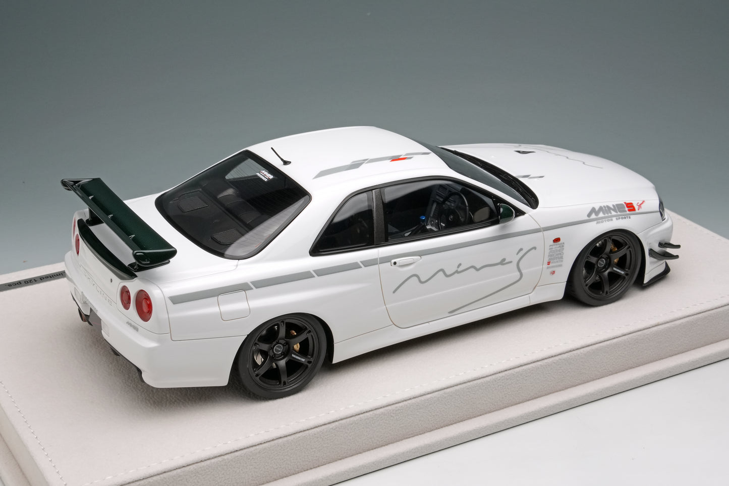 1/18 Limited Edition MINE'S R34 Demo Car TAS 2024