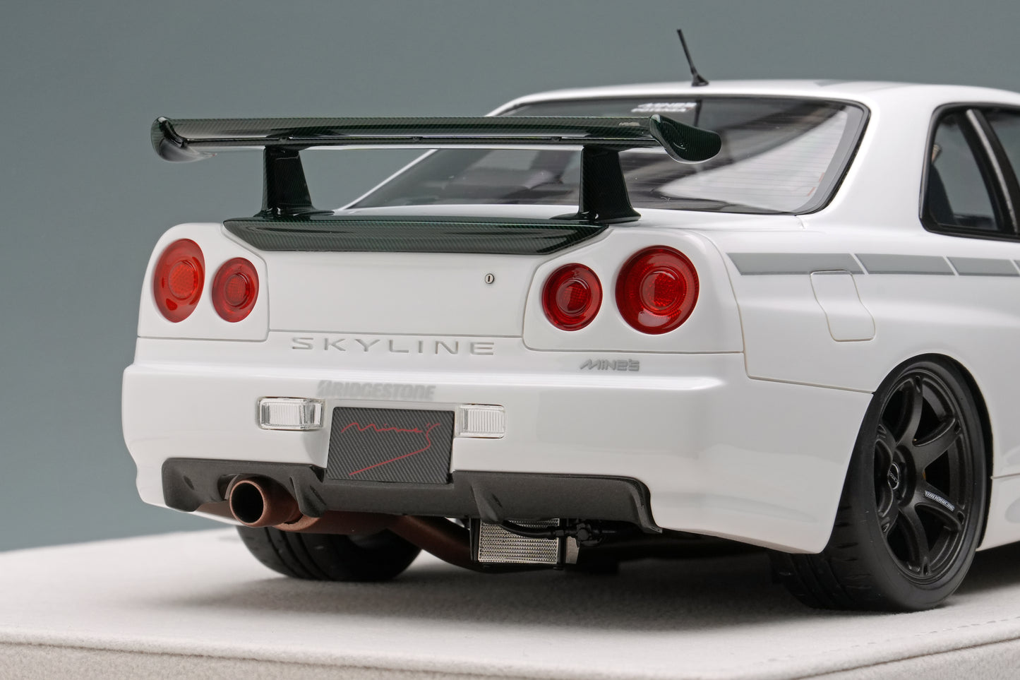 1/18 Limited Edition MINE'S R34 Demo Car TAS 2024