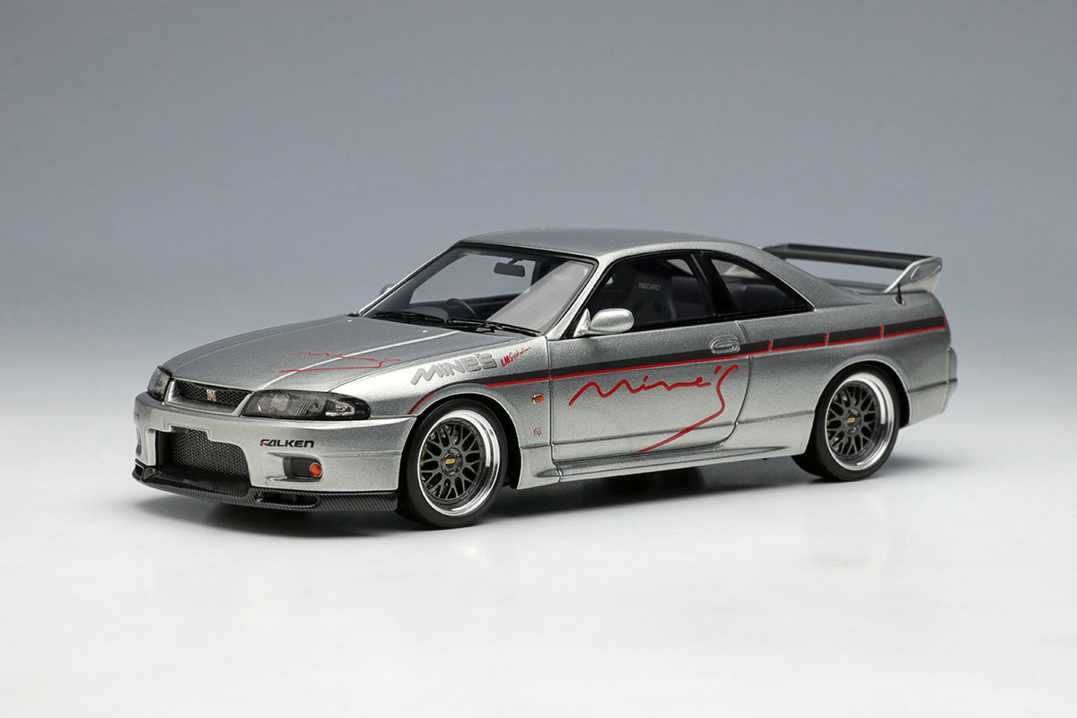 1/43 MINE'S R33 Demo Car in Sonic Silver