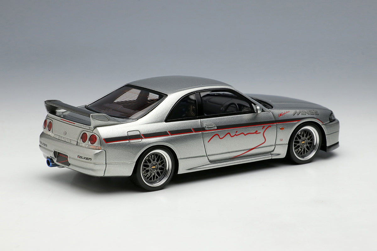 1/43 MINE'S R33 Demo Car in Sonic Silver – builtbylegends