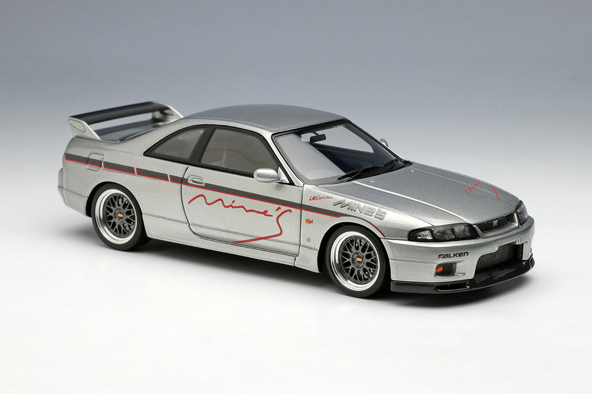 1/43 MINE'S R33 Demo Car in Sonic Silver – builtbylegends