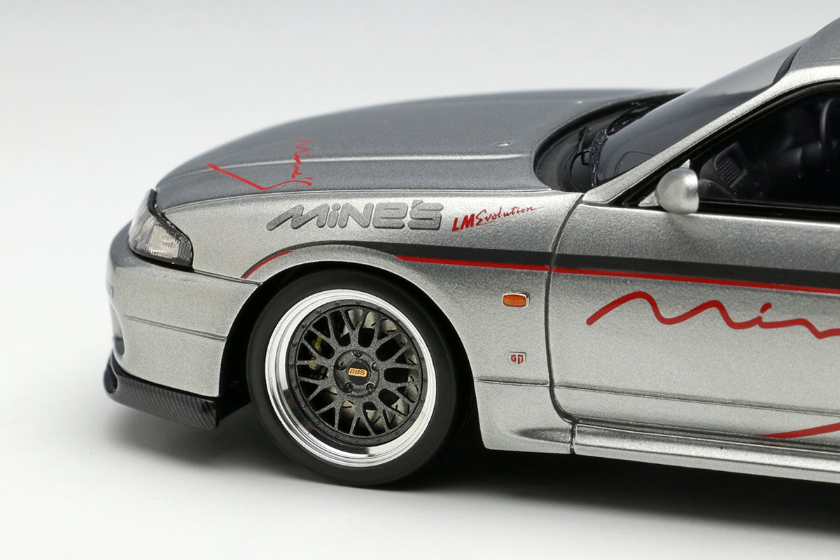 1/43 MINE'S R33 Demo Car in Sonic Silver – builtbylegends