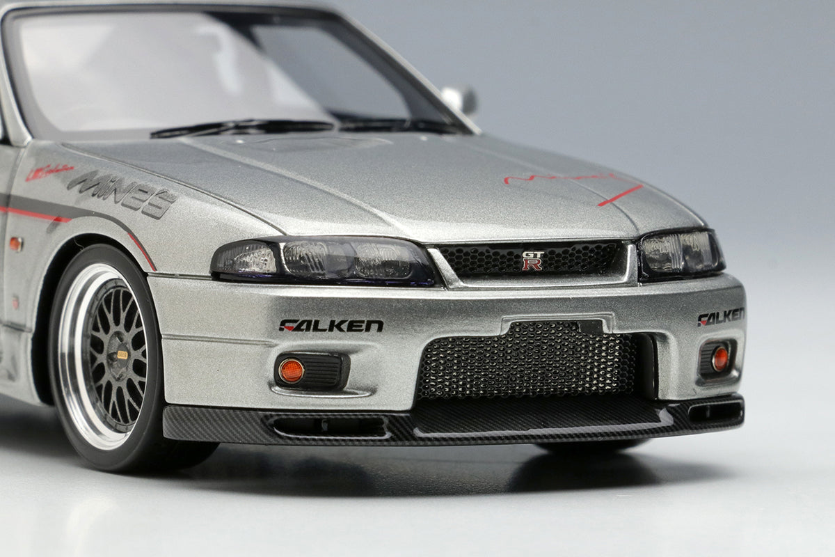1/43 MINE'S R33 Demo Car in Sonic Silver – builtbylegends