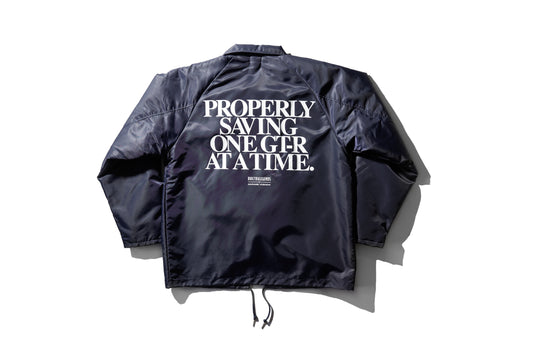 Built By Legends x Garage Yoshida Slogan Coach Jacket w/Boa Lining
